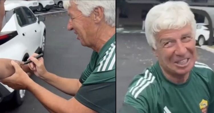 开云官方网站-罗体：罗马球迷请加斯佩里尼在手臂上签名，并称之后要纹在手臂上